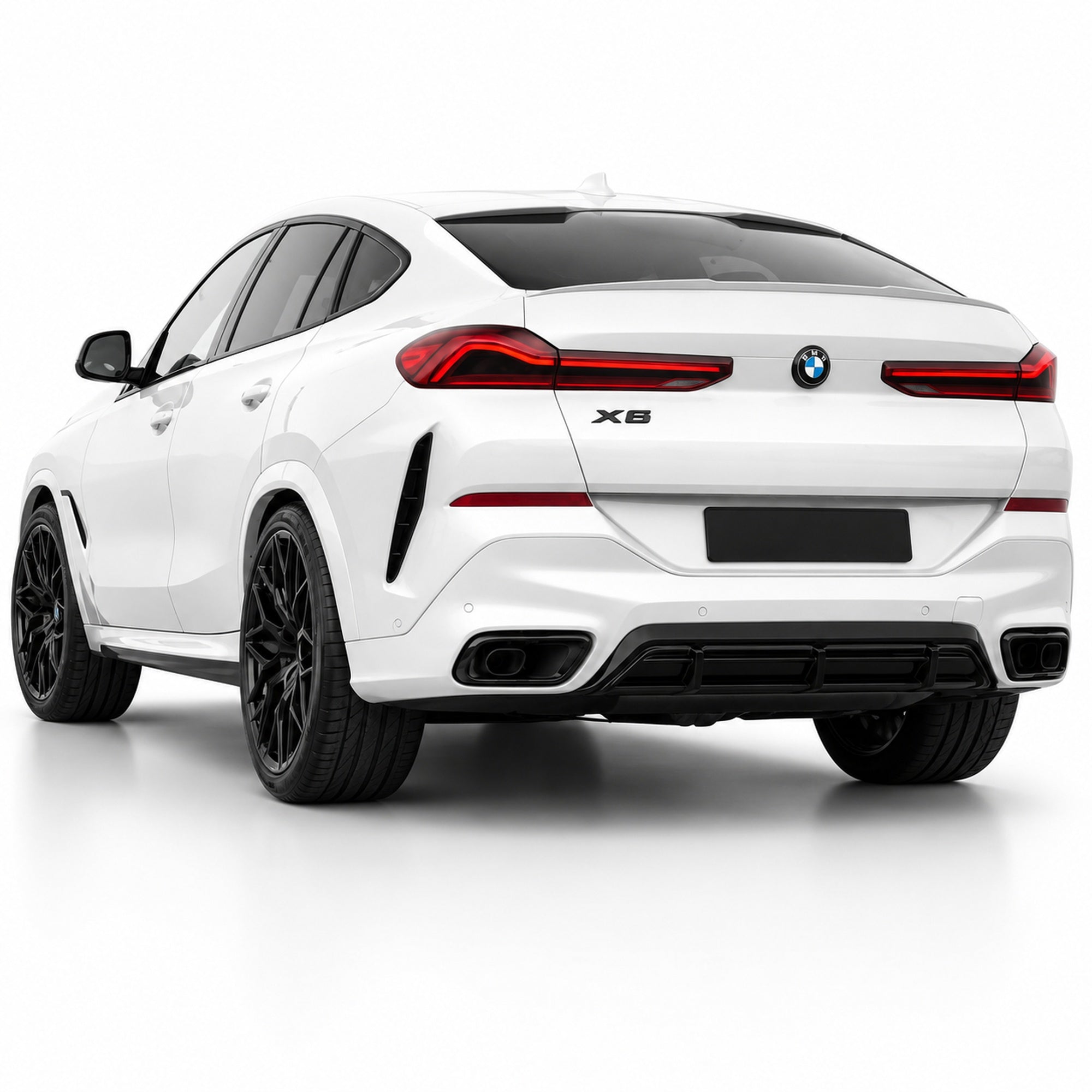 Emblemă BMW X6 Portbagaj/Haion 3x10cm F16 G06 Negru Lucios, ABS