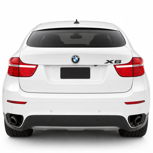 Emblemă BMW X6 Portbagaj/Haion 3x8.5cm E71 Negru Lucios, ABS