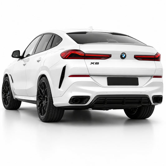 Emblemă BMW X6 Portbagaj/Haion 3x10cm F16 G06 Negru Lucios, ABS