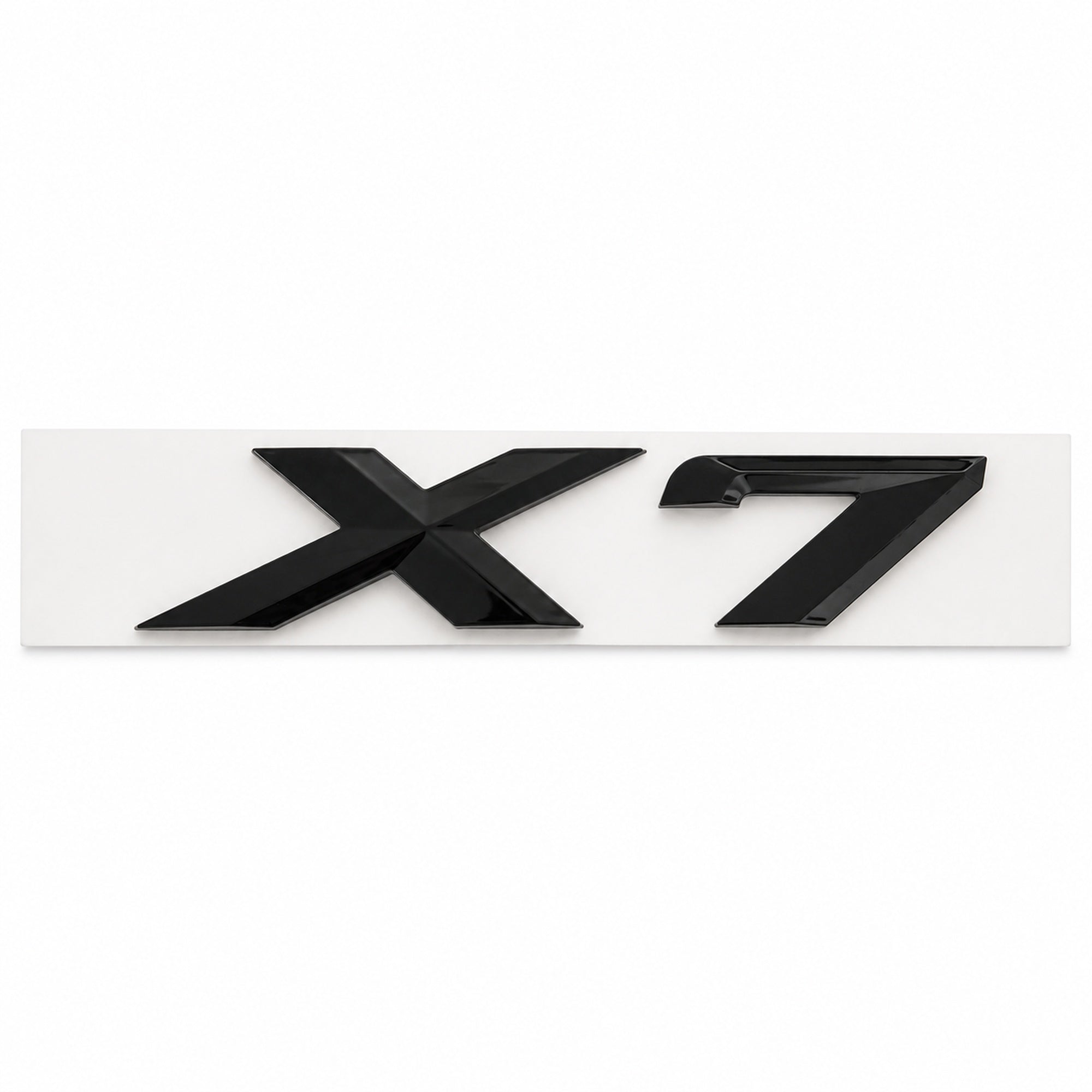 Emblemă BMW X7 Portbagaj/Haion 3x8.5cm G07 Negru Lucios, ABS