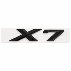Emblemă BMW X7 Portbagaj/Haion 3x8.5cm G07 Negru Lucios, ABS