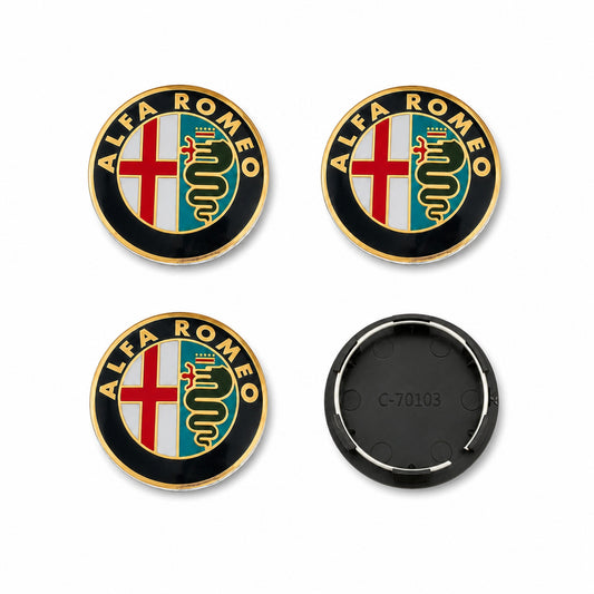 Set 4 Capace roata 50mm Alfa Romeo
